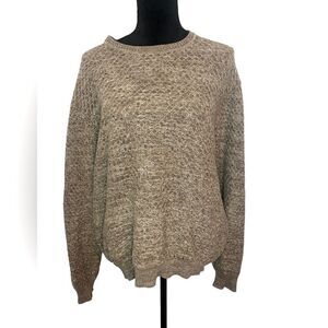 TASSO ELBA LIGHT WEIGHT KNITTED OATMEAL SWEATER MENS SIZE MEDIUM *Super comfy